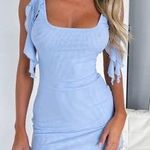 White Fox Boutique White Fox Mini Blue Dress Photo 0
