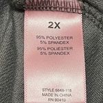 Juicy Couture Y2K Rhinestone Velour Pullover Sweater Top Gray 2X Photo 6