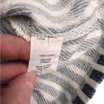 J.Crew  Blue White Stripe Hoodie XS Kangaroo Pockets Drawstring Nautical Photo 9