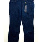 Nine West NWT  Bleecker Fit Bootcut Blue Back Pockets Jeans Denim Sz 6 Photo 0