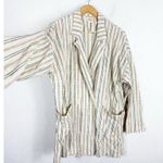 Anthropologie  Maeve Danielle Blazer Large Striped Cream Photo 9