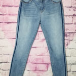 PacSun  ANKLE JEGGING STRIPED SIDE RAW ANKLE JEANS 28 Photo 0