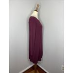 Peruvian Connection ‎ Solid Red Long Sleeve Kneelength Pockets Dress M Photo 3