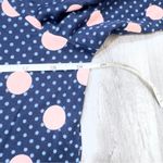 Charter Club  Women Petite Supima 100% Cotton Navy Pink Polka Dot 3/4 Sleeve Top Photo 2