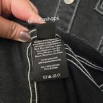 Proenza Schouler  Black Short Sleeve Collared Denim Dress Photo 8