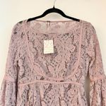 Free People Ruby Crochet Lace Mini Dress in Lilac Purple Size XS NWT Photo 5