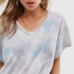 Free People All Mine Tie Dye Tee Shirt V-Neck Women's Size Small NWT New Photo 3