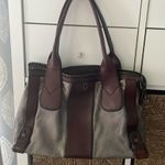 Fossil brown and silver handbag Photo 0