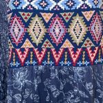 Sundance  Talulah Tiered Dress Bohemian Floral Aztec Embroidered Western Small Photo 4