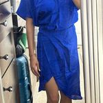 La Perla   abito incrociato bath-suit cover royal blue silk wrapped pareo/IT38 Photo 1