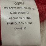 Christmas Poncho Womens Santa Claus Holiday Sweater Size‎ OSFM Hooded Red Size undefined Photo 6