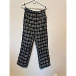 SheIn LUNE Women's Plaid Check Printed Slanted Pocket Wide Leg Pants size medium Photo 2