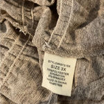 Paper + Tee Paper Tee taupe smocked top. Size 3X. P2P 32”, length 28” Photo 4