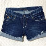 hincapie Womens Cut off Blue Jean Shorts 2 Mid Rise Denim Cut off by Western Photo 0