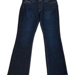 Lee Reserve Boot Cut Dark Wash Embroidered Pockets Denim Blue Jeans ~ Women's 16 Photo 0