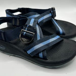 Chaco Sandals Women Size 7 Blue Stripe Sport Outdoor Active Water Adjustable Photo 0