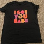 Gildan  Women’s Black I GOT YOU BABE Short Sleeve T Shirt Sz Large Photo 0