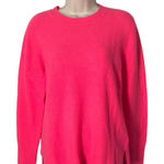 J.Crew NWT Crewneck Sweater in Extra Soft Yarn Hot Pink BU223 Size M Photo 0