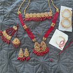 Indian Pakistani complete wedding bridal jewelry set Gold Photo 0