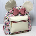 Disney 's Minnie Mouse Floral Stripe Mini Backpack Photo 0
