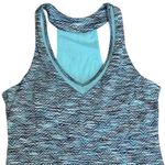 MPG Dress Athletic Racerback Tank Blue Patterned Casual Dress with Pockets Sz Sm Photo 6