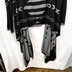 Midnight Velvet Plus Size 3X Cardigan Waterfall Black Gray Geometric Sweater E Photo 7