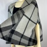 Talbots cape black & gray Angora & Wool mix size small / medium Photo 4