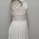 American Eagle AEO metallic pointelle crochet sweater dress size small Photo 2