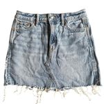 American Eagle AE Super Hi-Rise A-line Denim Jean Skirt Women's size 00 grunge Photo 0