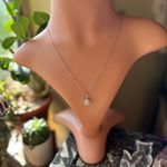 Sterling Silver CZ Fireball Necklace Photo 1
