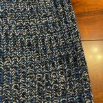 Manoush Blue White Black Crochet Knit Short Sleeve Sweater Size Small Photo 12