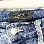 Judy Blue  Blue Denim Straight Fit Ripped Distressed High Rise Jeans, Size 28 Photo 7