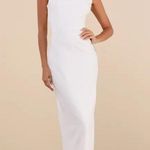 Lulus Timeless poise white rhinestone square neck backless maxi dress M NWT!!!! Photo 0