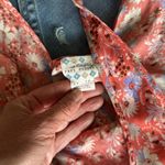 Free People  Blue and Pink Fitted Sleeveless Tank Top Photo 4