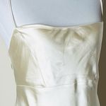 ZARA  Cream Satin Strappy Back Mini Slip Dress Photo 9