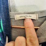 12PM by Mon Ami Cowboy Cactus Cow Skull Gray Blue Long Sleeve Pullover Hoodie size Medium Photo 4