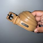 NWOT LRL Lauren Ralph Lauren Tan Nude Italian Leather‎ Belt L 39” Photo 2
