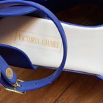 Victoria Adames platform jelly shoes size 38 7‎ Blue Photo 2