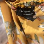 Current Air Anthropologie Floral Yellow Crop Top Size Small Photo 6