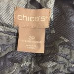 Chico's Chico’s 2P Gray Black Floral Jacquard Metallic Open Front Jacket Topper Photo 1