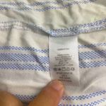 Milk n honey snall blue and white striped button down women’s blouse Photo 4