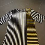 Fine Cotton Striped Black and Yellow T Photo 3