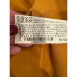 ZARA  Dress Women Small Mustard‎ Yellow V Neckline Strappy Shoulders Pleated Maxi Photo 12