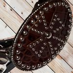 New brown textured belt with cute Celtic design buckle. Brown Photo 4