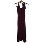 Shape Fx  burgundy halter maxi dress Photo 2