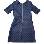 Sail To Sable STS Dress Womens 6 Navy Blue Short Sleeve Sheath Preppy Office Photo 0