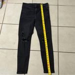 American Eagle  Women Black Distressed Super High Rise Jegging Jeans size 4 Short Photo 6