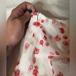 Princess Polly White and Red Blossom Ruched Skirt 4 Photo 7