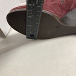 Franco Fortini  Annie Suede Wedge Heel Ankle Bootie Size 7.5 Plum Wine‎ Photo 6