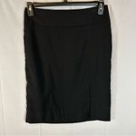 White House | Black Market  Women’s Black Pencil Skirt Thigh Slit Lined Size 8 Photo 0